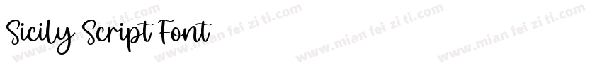 Sicily Script Font字体转换